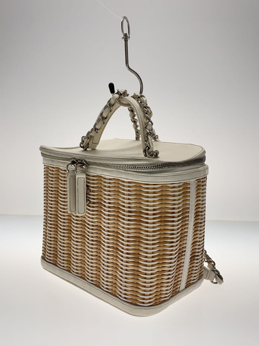 CHANEL basket bag Coco mark shoulder bag white DDU | eBay
