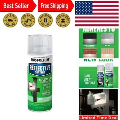 Rust-Oleum 214944 Specialty Reflective Spray, Semi Transparent Clear Finish,10Oz