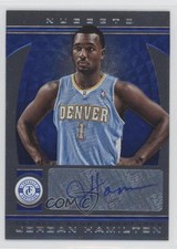 2013-14 Totally Certified Signatures Blue 7/49 Jordan Hamilton #157 Auto 5h9