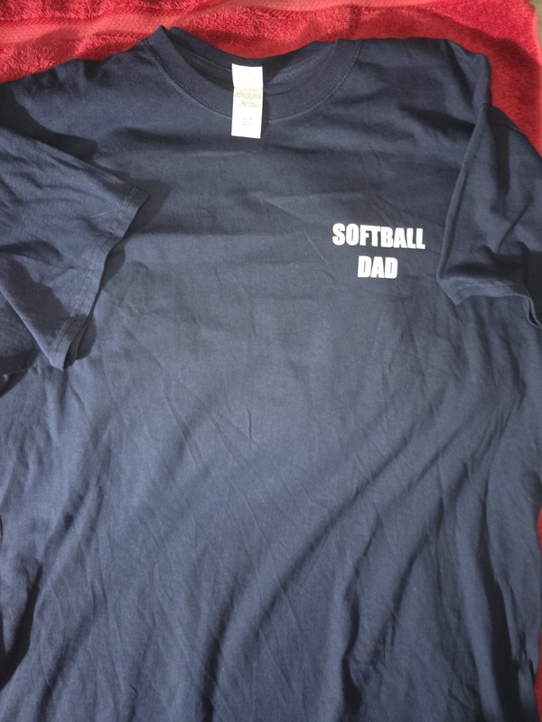 I Raised My Favorite Player Softball Dad T Shirt XL