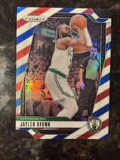 2024-2025 Prizm #139 Jaylen Brown Red White and Blue Holo
