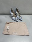 Badgley Mischka Cher Crystal Embellished Pump Women's US 7, Azure Blue *Preowned — photo 1