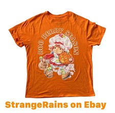 Strawberry Shortcake Halloween vintage T shirt, pumpkin candy cute witch tee