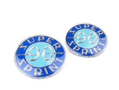 Vespa 90 Super Sprint V9SS1T Werkzeugkasten Emblem Set für Vespa Super Sprint 90 - V...