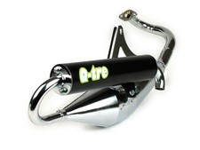 Gilera DNA 50cc GP 2T LC Chrome Exhaust Tecnigas Q-Tre