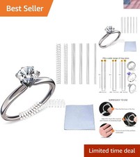 12-Pack Ring Size Adjusters - Oil Resistant  Easy to Clean Fitters for Any Ring