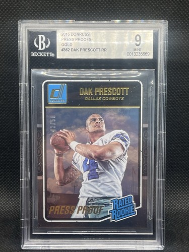 Dak Prescott [Press Proof Gold] #362 2016 Panini Donruss card