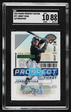 2024 Panini Prospect Edition Holo Signatures Jorbit Vivas #97 SGC 8 Auto v1x