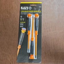 Klein Tools 85613INS Insulated Mini Precision Screwdriver Set PH/SL, 3-Pieces