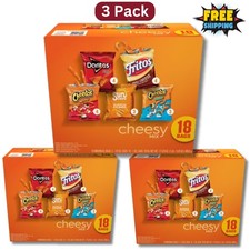 Frito-Lay Cheesy Snack Chips Variety, 18 Count 3-Pack 