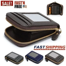 Lock Slim Wallet Secure Men Women RFID Blocking Money Credit Card Holder Wallets