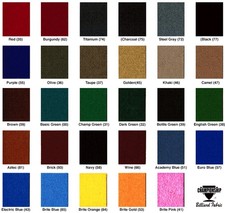 10' Championship Invitational Teflon Billiards Pool Table Felt Cloth - Brick