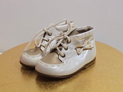 Salamander Lurchi Kinder Schuhe Leder Halbschuhe weiß Schleife Gr 20