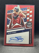 2026 Panini USA Stars And Stripes Jacob Seamon #nts-js Red Prizm Auto 99/99