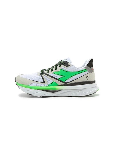 Scarpe Corsa Running Shoes UOMO Diadora Grigio Verde Fluo ATOMO V7000 Mesh - Foto 9 di 17