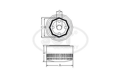 SCT - MANNOL Ölfilter SM 101 für ALPINE AUSTIN AUTOBIANCHI BITTER DACIA