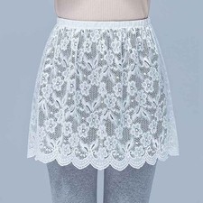 Lace Shirt Extender Shirt Hem False Layer Women Layering Underskirt Fake Top