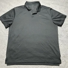 Nike Golf Fit Dry Dri-Fit Men's Golf Polo Black Size “ XL” Perfect Condition