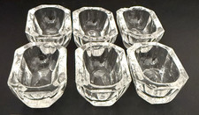Set of 6 Antique 1.25" x 2.25" Octagonal Open Salt Cellars/Dips
