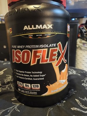 ALLMAX Isoflex Whey Protein Isolate Orange Dreamsicle 2 lbs Gluten-Free