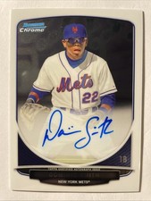 2013 Bowman Chrome Draft DOMINIC SMITH 1st Bowman Auto #BCA-DS Mets - BRAVES