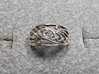 GRANDMA GRABE'S BEAUTIFUL VINTAGE 925 STERLING SILVER SCROLL 2.86G RING SIZE 7