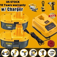 18 Volt for Dewalt 18V Battery / Charger DC9098 DC9096 DC9096-2 DC9099 Replace