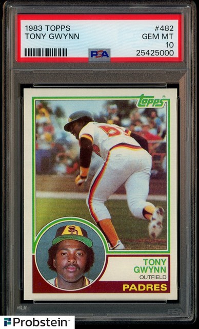 1983 Topps #482 Tony Gwynn San Diego Padres RC Rookie HOF PSA 10 GEM MINT