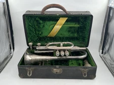 Vintage NE Plus Ultra Cornet Made by Boston Musical Instrument. Damaged, Read!