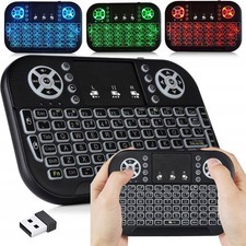 Mini tastiera RGB touchpad PC PS3 Xbox 360 Smart TV wireless Bluetooth