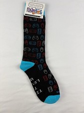 FunnyFeet 'Time to Level Up' Gamer Dad Joke Crew Socks
