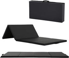 Portable Folding Gymnastics  Tumbling Mat with Carry Handles, Thick Exercise Ma