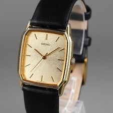 Orologio Uomo SEIKO Vintage 1991 7N01-5030 Oro 26mm Batteria Nuova Cinturino ...
