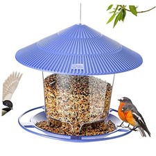Bird Feeder Outdoor Hanging for Wild Bird Seed, Purple 01  47 oz 05: Purple