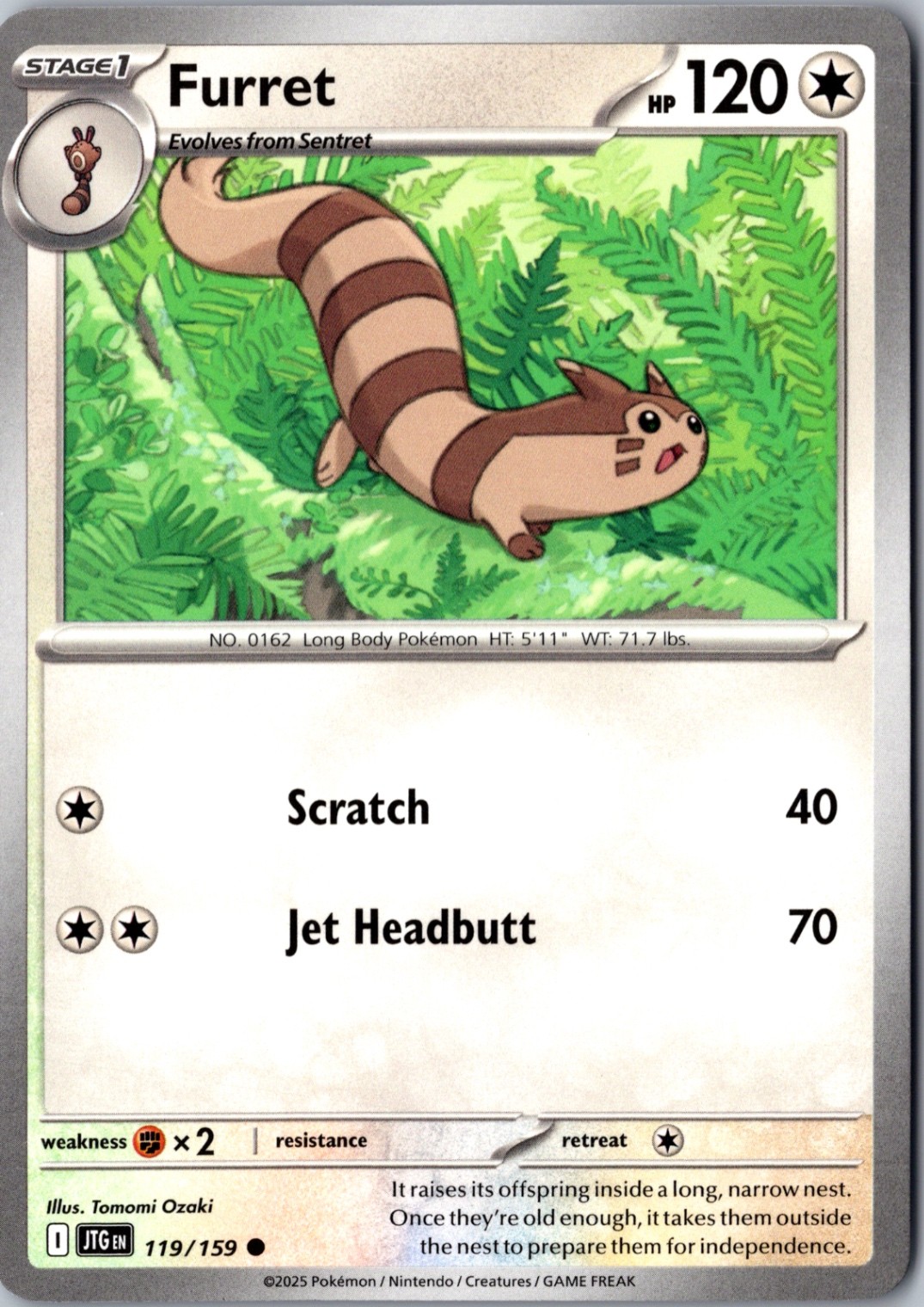 Furret - Normal Common SV09: Journey Together 119/159 NM