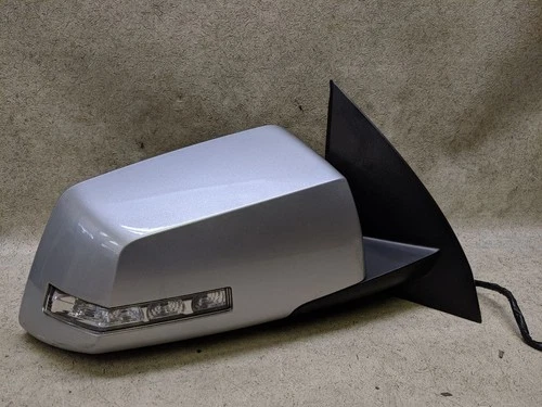 Passenger Right Side View Mirror Power Silver Signal Fits 09-14 GMC ACADIA e23