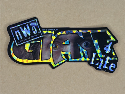 1998 WCW Giant 4 Life Sticker Prism Pro Wrestling Big Show Paul Wight