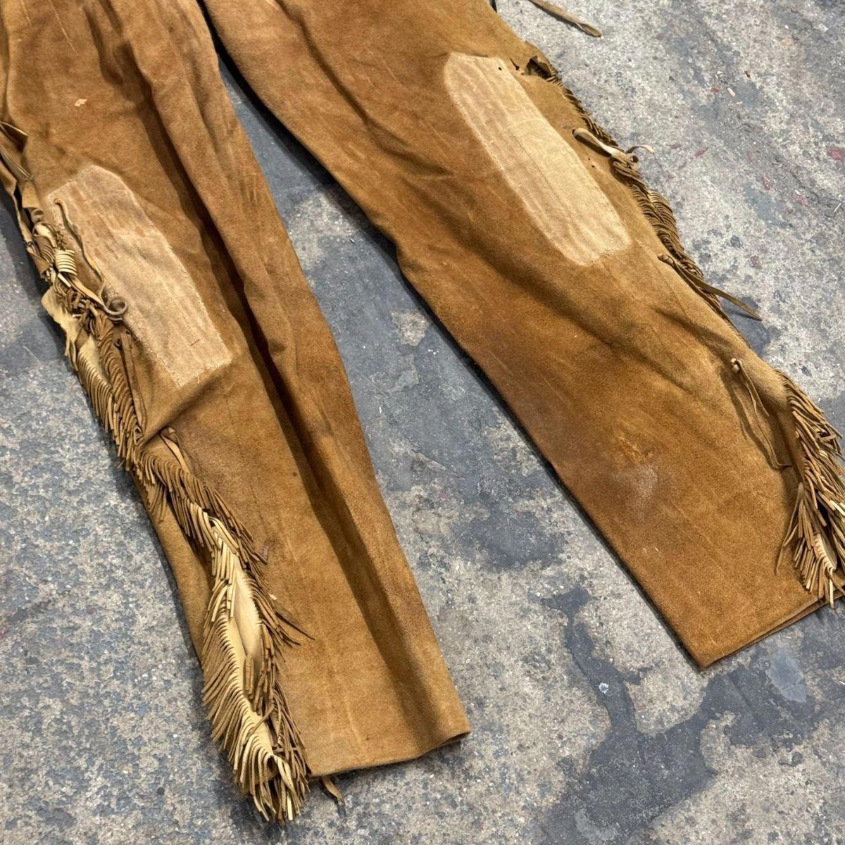 Vintage 1940s/50s Genuine Suede Fringed Western Costume Trousers