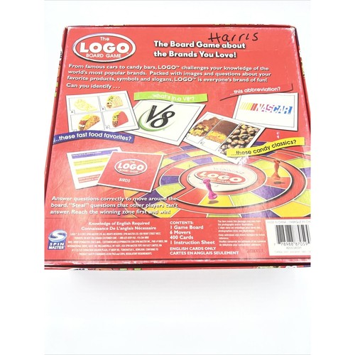 LOGO BOARD GAME Spin Master 2011 Game Complete - Picture 4 of 6