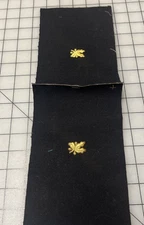 Set of 2 Genuine US Navy Supply Corps Collar Embroidered insiginia w/backing