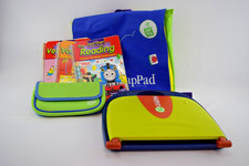 LeapFrog LeapPad Learning System Item 30647 Backpack SKU 70011 5 Carts. tested