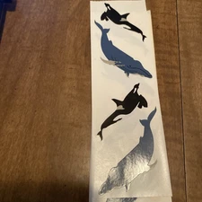 Mrs. Grossman's Stickers by the Yard ~ Vintage 1988 ~ Whales ~ Humpback Orca 🐳