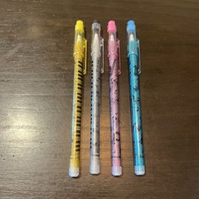 Vintage Bensia Maxco Non Sharpening Pop A Point Pencil Set 4 Pack Music NOS New