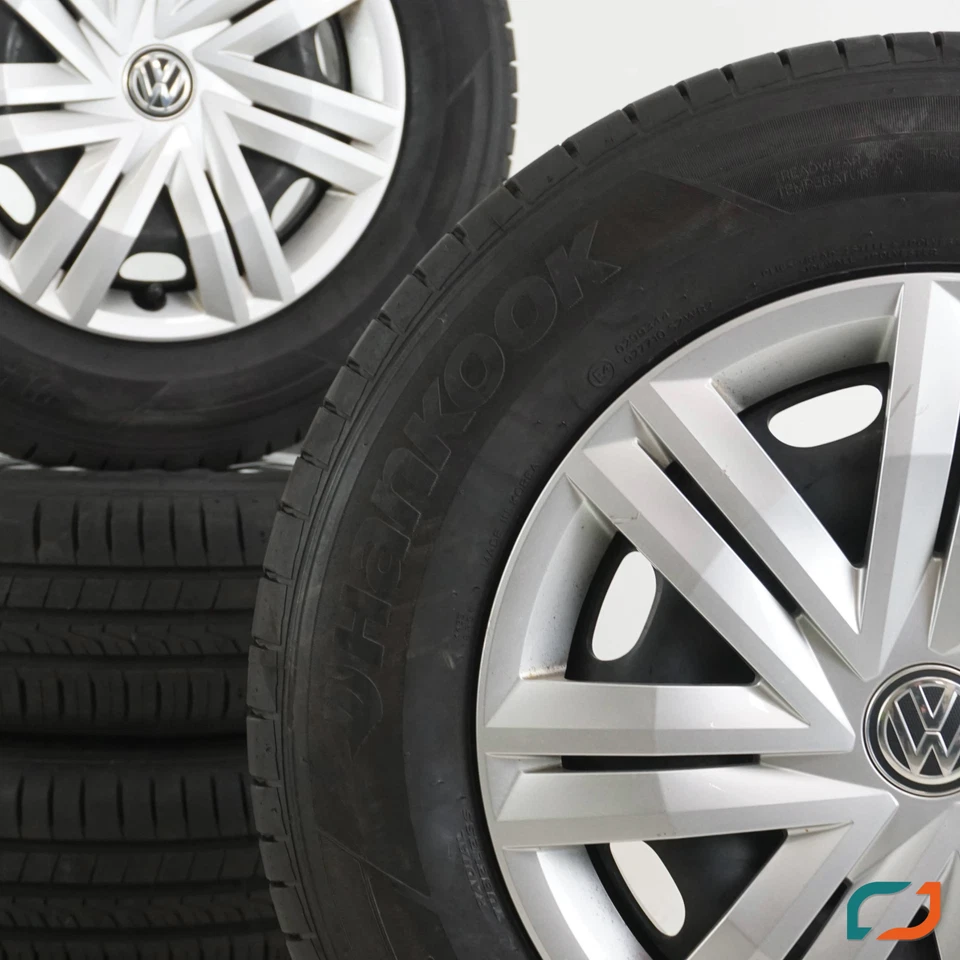 Original VW Polo 6 AW Sommerräder Sommerreifen 14 Zoll 185/70 R14 88H DOT22 - Bild 2 von 4