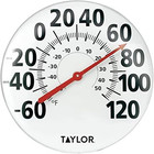 Extra Large Metal Wall Indoor Outdoor Thermometer, Easy to Read Numbers for Pati