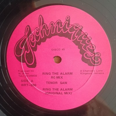 Tenor Saw / Buju Banton    Ring The Alarm Re-Mix / Ring The 12'' JAM-PRESS NM
