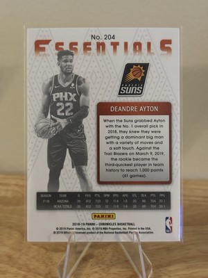 NBAカード Deandre Ayton ルーキーサインカード 10枚限定 ほか 2019 Panini Chronicles Deandre Ayton #204 Essentials (RC) | eBay