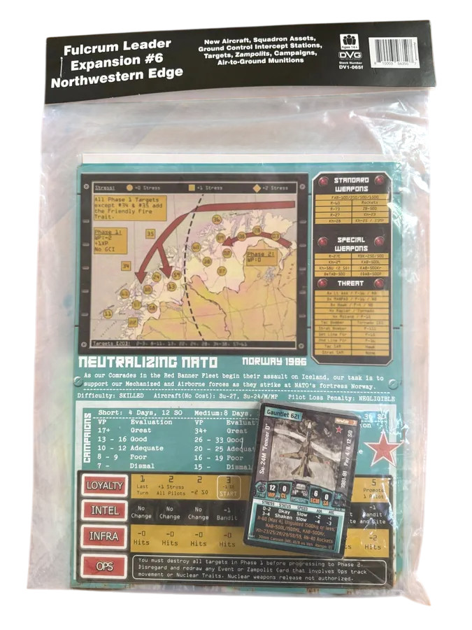Dan Verssen Games Fulcrum Leader Expansion 6 Northwestern Edge 7790₽