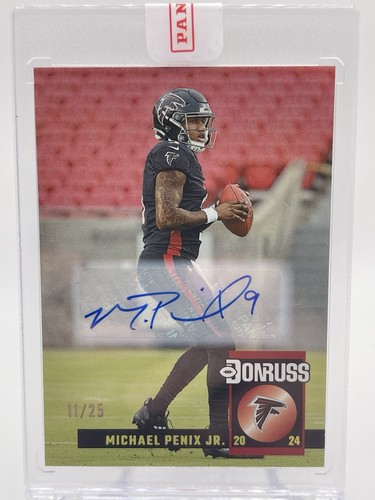 Michael Penix Jr. #25 2024 Panini Donruss Retro 2004 Autograph card