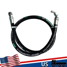 Haichy Hydraulic Hose Swivel Assembly 1/4” with Female JIC X90° , 48IN, 5800 psi